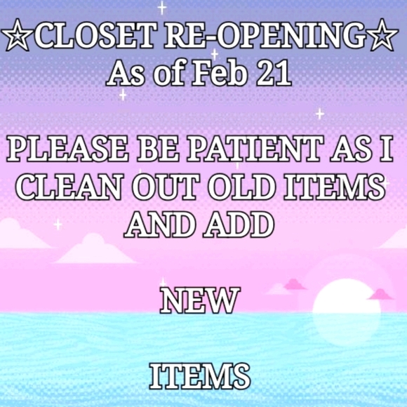 Closet RE-OPENING Feb 21st - Picture 1 of 1